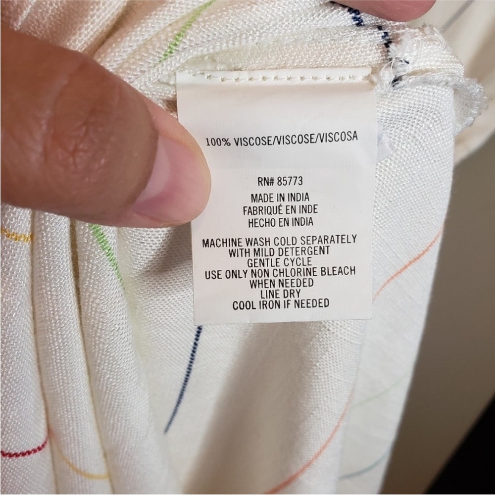 O'neill Ciara stripe midi dress, white, size small - Picture 9 of 10